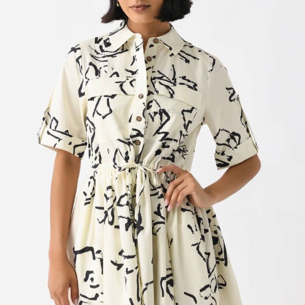 HUNTER BELL Peyton Dress Onyx Amaryllis